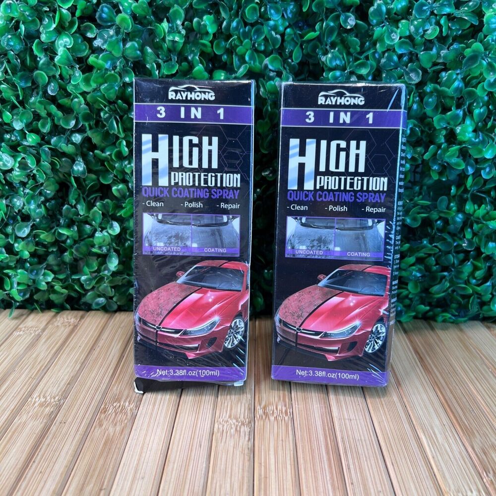 New Bundle of 2 High Protection Quick Coating Car Spray New Rayhong